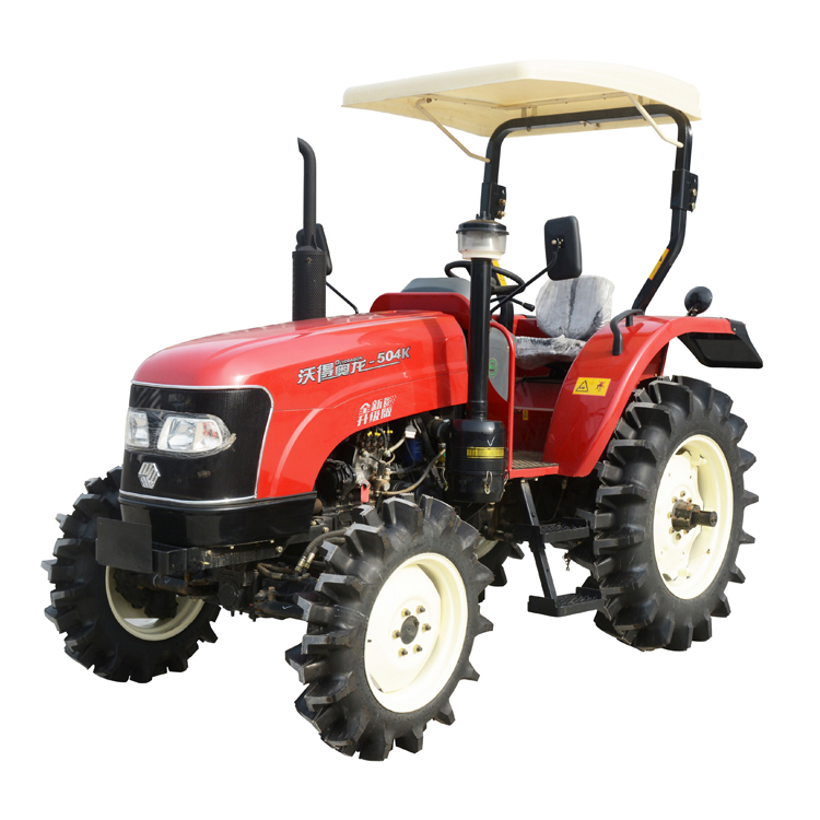 WORLD504K Gebruikte tractoren in China Handtractor Machine 50pk Landbouw Minitractor 4 wielen